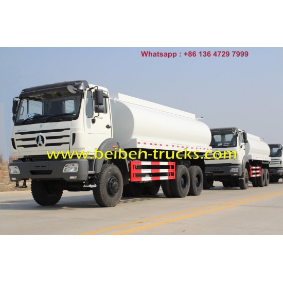 BeibenTRUK 15m3 6X4 mobile catering trucks, RHD water tank truck for sal...