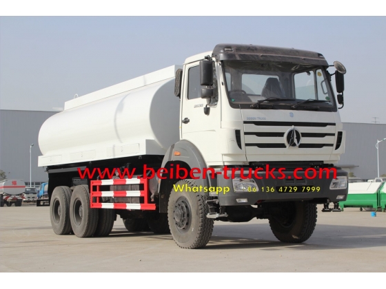 Beiben 6x4 5000 gallon diesel water sprinkling tank truck factory