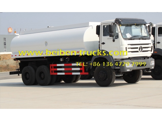 Beiben 2638 6x4 water delivery water tanker truck tanker truck  supplier