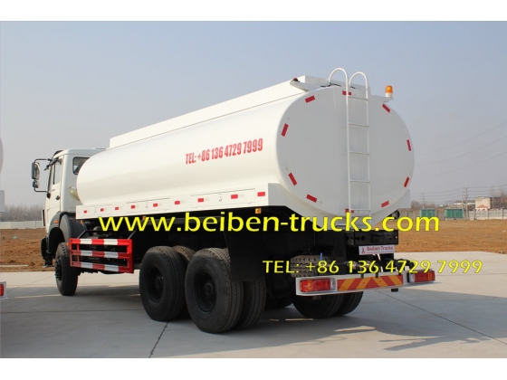 CHINA good quality Beiben 20m3 tanker truck capacity water tanker truck for sale