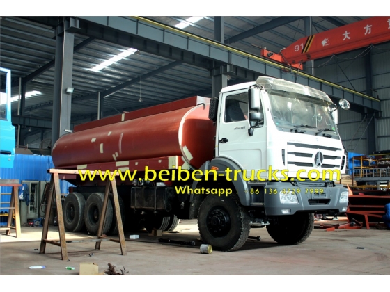 BeibenTRUK 15m3 6X4 mobile catering trucks, RHD water tank truck for sal...