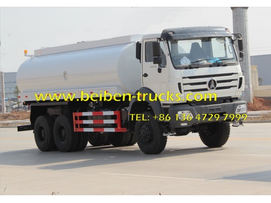 CHINA good quality Beiben 20m3 tanker truck capacity water tanker truck for sale