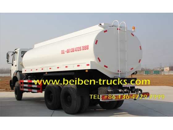 CHINA good quality Beiben 20m3 tanker truck capacity water tanker truck for sale