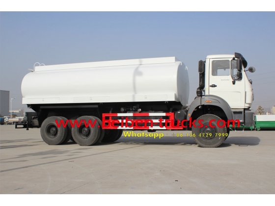 Beiben 6x4 5000 gallon diesel water sprinkling tank truck factory