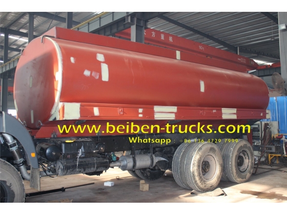 Beiben sprinkler truck 2638 6x4 water truck with 20 cubic tanker supplier