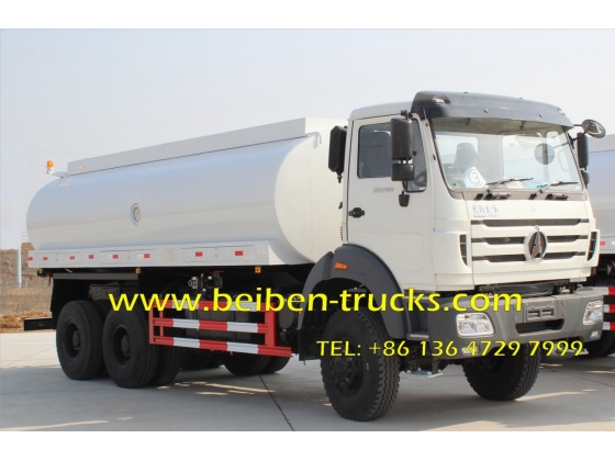 Beiben 6x4 5000 gallon diesel water sprinkling tank truck factory