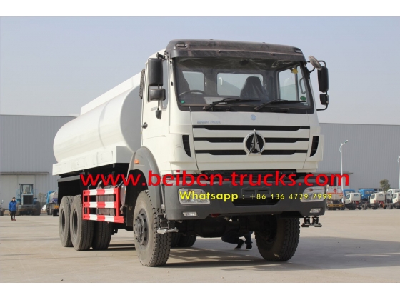 Beiben 6x6 water tank truck 10-20m3 tanker truck price