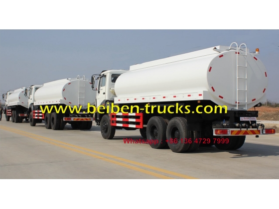 Beiben 2638 6x4 water delivery water tanker truck tanker truck  supplier