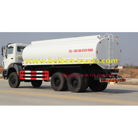 Beiben sprinkler truck 2638 6x4 water truck with 20 cubic tanker supplier