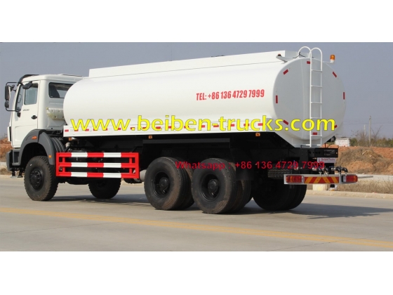 Beiben sprinkler truck 2638 6x4 water truck with 20 cubic tanker supplier