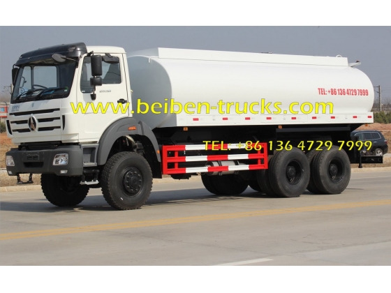 china Beiben NG80 6x4 20 cubic meters power star water tankers for sale