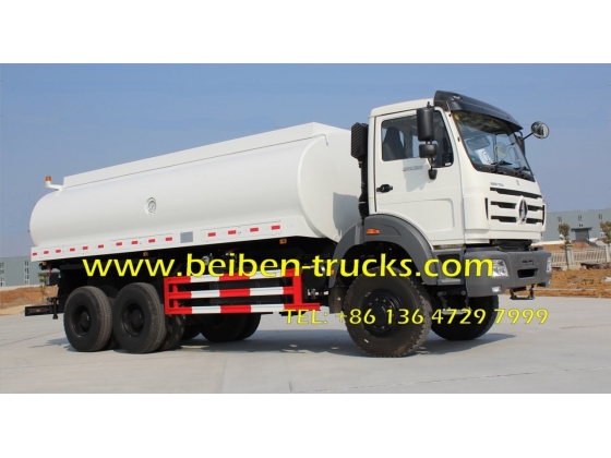 China supliers beiben heavy duty 6x4 water carrier truck for hot sale