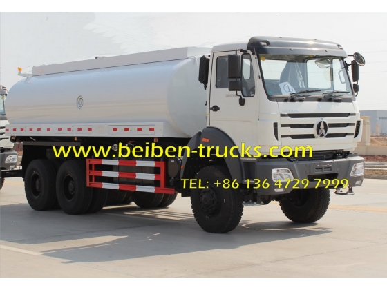 china North benz NG80 6x4 336hp water tank truck for sale in constructon