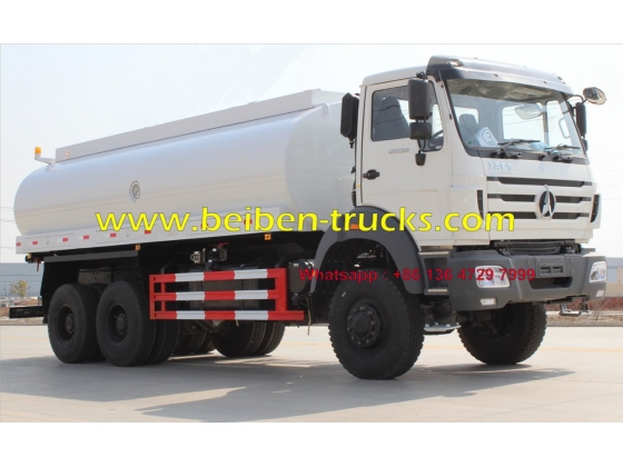 china Beiben NG80 6x4 20 cubic meters water tank truck price