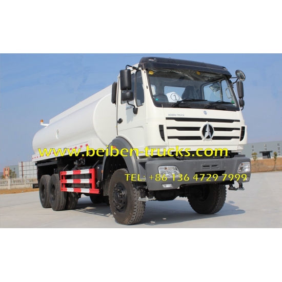 Beiben Off Road 6*6 Water Bowser Truck Water Tanker Truck 20Cbm  for africa