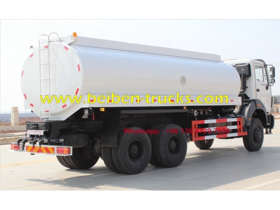 china Beiben NG80 6x4 20 cubic meters water tank truck price