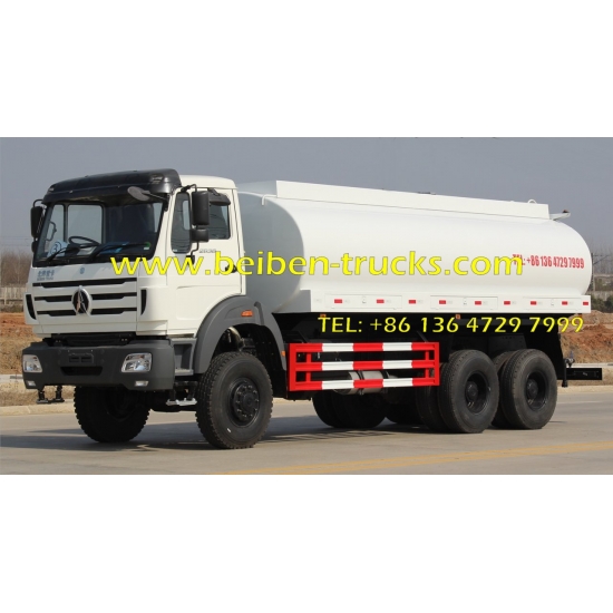 China supliers beiben heavy duty 6x4 water carrier truck for hot sale