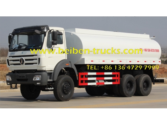 China supliers beiben heavy duty 6x4 water carrier truck for hot sale