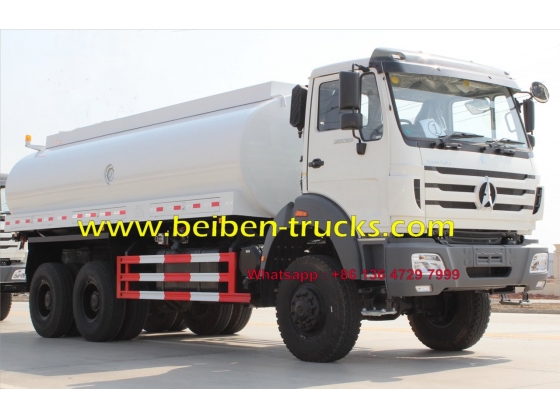 Beiben Off Road 6*6 Water Bowser Truck Water Tanker Truck 20Cbm  for africa