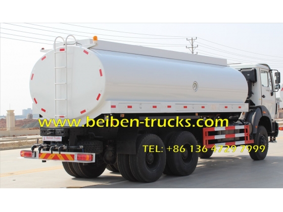 china North benz NG80 6x4 336hp water tank truck for sale in constructon