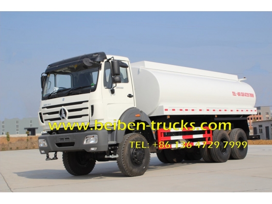 20m3 BEIBEN Water transportation stainless steel water tank truck supplier