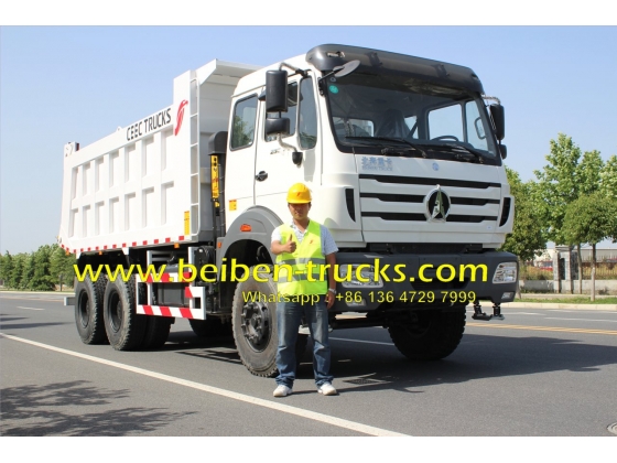 china beiben 6*4  dump truck with 360 hp engine