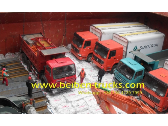 china beiben 6*4  dump truck with 360 hp engine