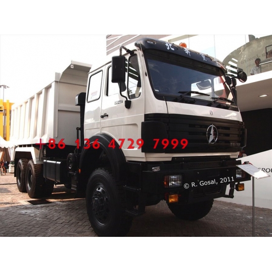 china beiben 6*4  dump truck with 360 hp engine