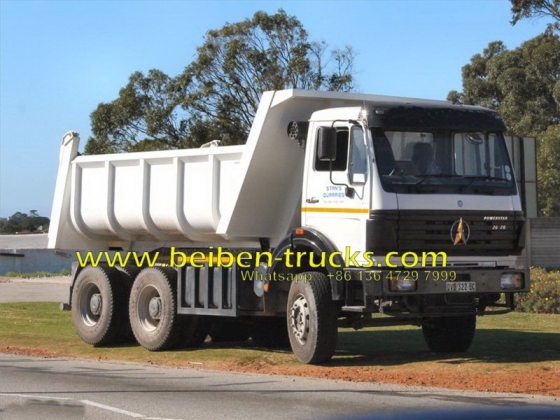 china beiben Euro 2 engine dump truck supplier