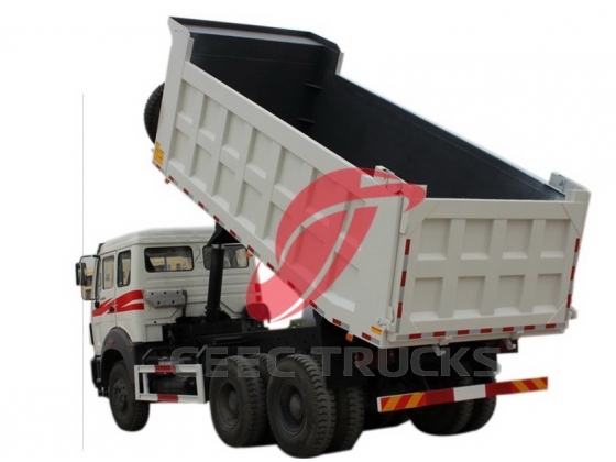 china beiben Euro 2 engine dump truck supplier