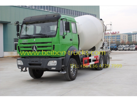 china beiben 2534 cement mixer truck supplier