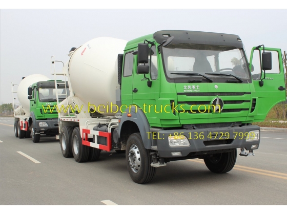 china beiben 2534 cement mixer truck supplier