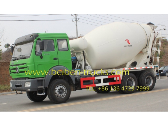 china beiben 2534 cement mixer truck supplier