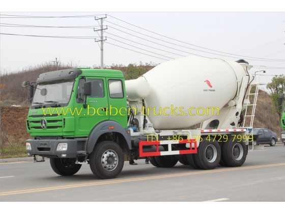 china beiben 2534 cement mixer truck supplier