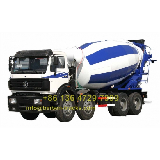 Beiben 12 wheeler 14 CBM concrete mixer truck  manufacturer