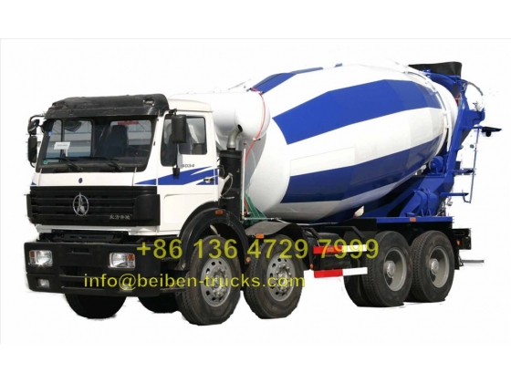 Beiben 12 wheeler 14 CBM concrete mixer truck  manufacturer