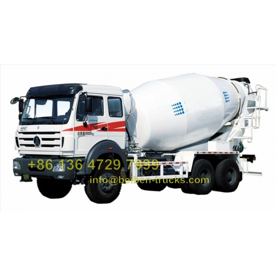 china beiben 2534 cement mixer truck supplier