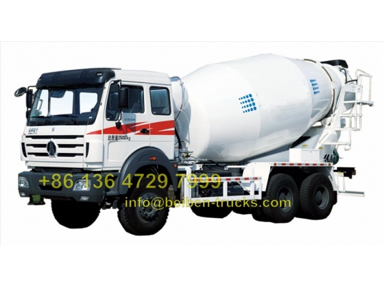 china beiben 2534 cement mixer truck supplier