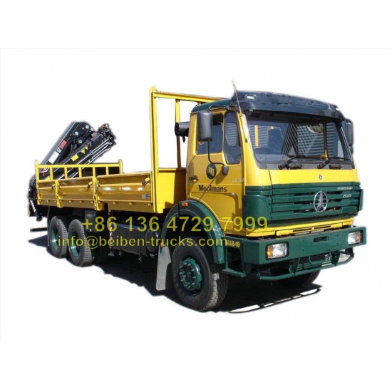 china Beiben 16 T knuckle boom crane truck  manufacturer