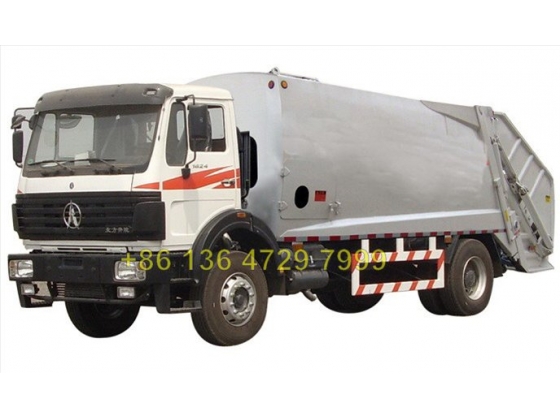 china 20 CBM beiben 6*4 drive waste management truck  manufacturer