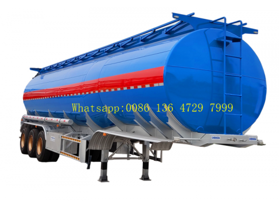 Oil Tanker Crude Oil Tank Trailer Fuel/petroleum 45000l Steel Fuel Tanker Semi Trailer