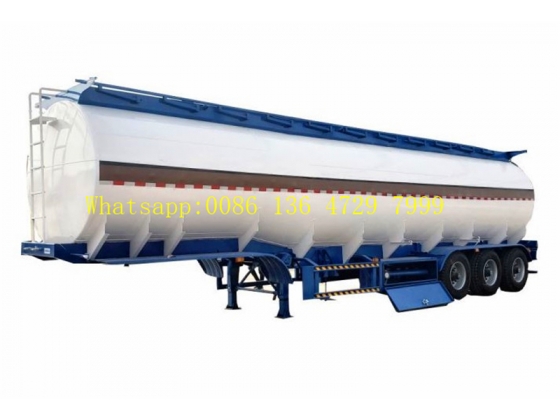 Professional 45000 Liters Fuel Tanker Semi Trailer With 5 Compartments