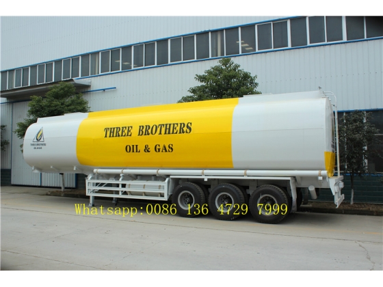 Cabon steel material Fuel Tank Semi Trailer 3 axles