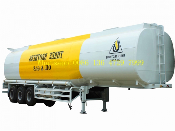 Cabon steel material Fuel Tank Semi Trailer 3 axles