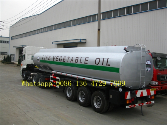 45 cbm FUWA axle petrol fuel tanker semi trailer supplier