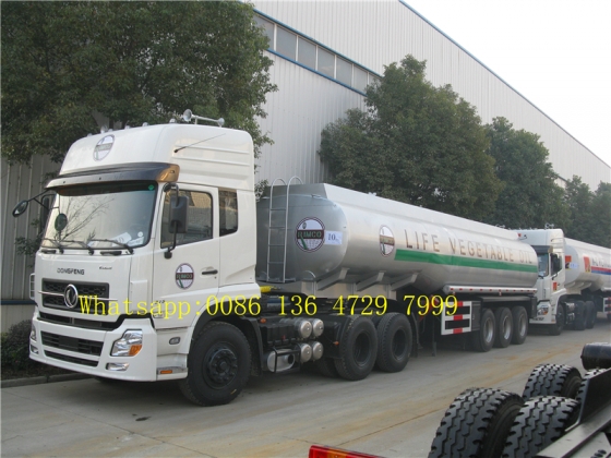 45 cbm FUWA axle petrol fuel tanker semi trailer supplier