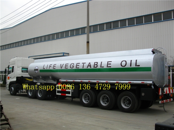 45 cbm FUWA axle petrol fuel tanker semi trailer supplier