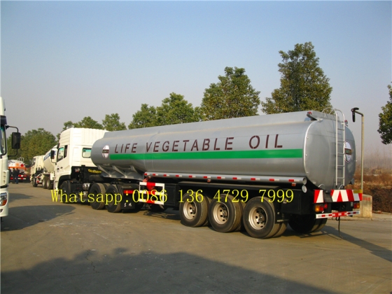 45 cbm FUWA axle petrol fuel tanker semi trailer supplier