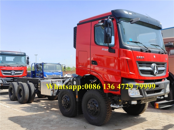 Beiben 8*8 drive off road truck chassis supplier