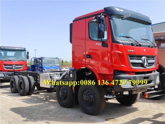 China beiben 3135 off road truck chassis